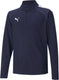 Puma teamliga 1 4 zip top jr unisex sporttop - navy- white