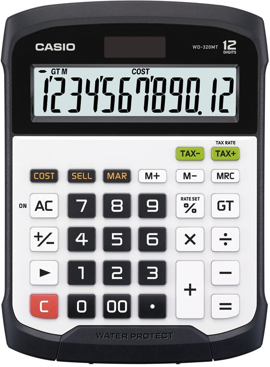 Casio waterbestendige bureaurekenmachine wd-320mt