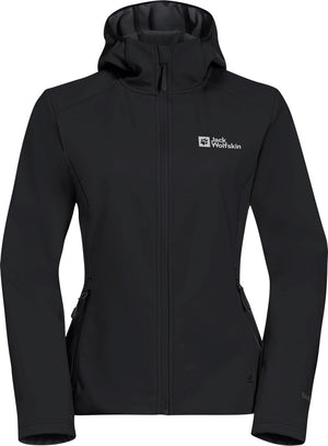 Jack wolfskin bornberg hoody w dames outdoorjas-black