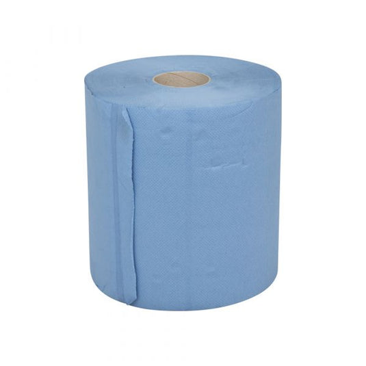 Poetspapier werkplaatsrol 26cm x 190m - zwaar 2 laags papier (2 rollen)