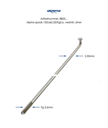 Buzaglo alpina spaak 13x308