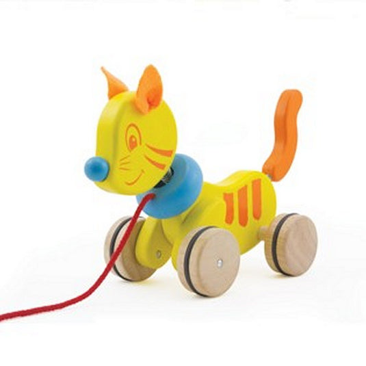Pintoy p13500 houten trekfiguur kat
