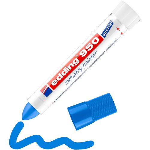 Industriële marker edding 950 blauw 10 mm