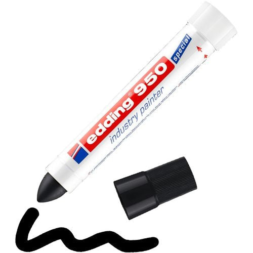 Edding viltstift 950 zwart 10mm permanent