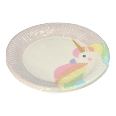 Papstar set a 10 borden unicorn karton ã˜23cm