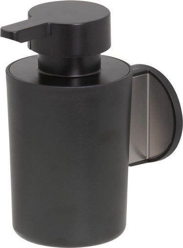 Tiger tune - zeepdispenser 180 ml - zonder boren - zelfklevend 3m tape - rvs geborsteld zwart