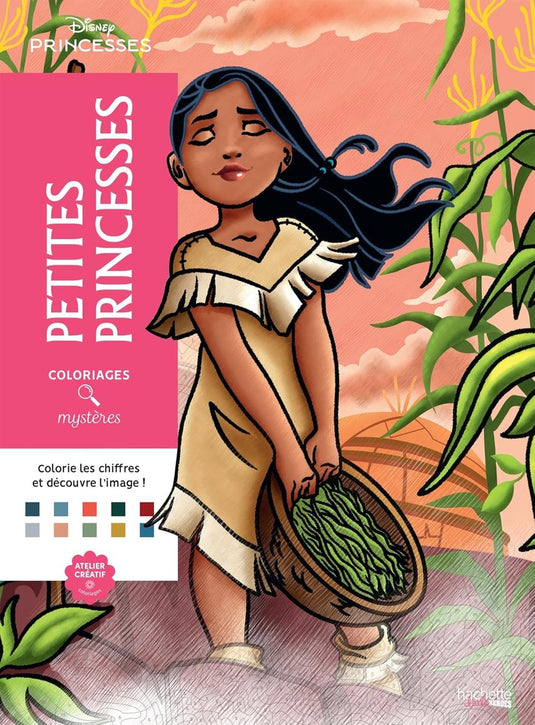 Hachette heroes coloriages mystères disney petites princesses - kleuren op nummer kleurboek - hachette