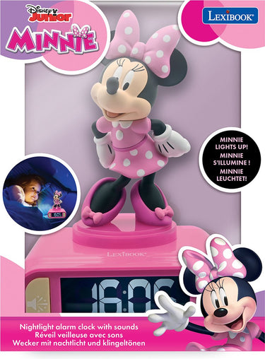 Lexibook digitale wekker met minnie 3d nachtlampje en geluidseffecten