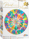Grafix mandala ronde puzzel 1000 stukjes voor volwassenen | legpuzzel | diameter 68 cm | mandala legpuzzels | familie puzzel | geschikt voor kinderen vanaf 14 jaar
