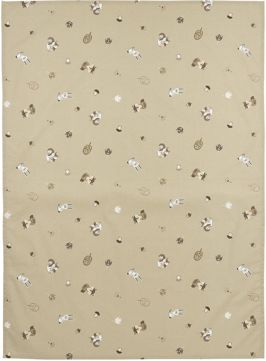 Meyco baby forest animals ledikant laken - sand - 100x150cm - 0.3 tog