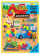 Mudpuppy puzzel - bouwwerf - wenskaart 13x18cm - 12 stukken - 3 jaar