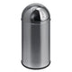 Push can prullenbak 40l mat chroom