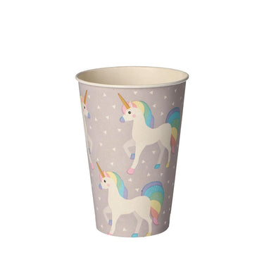 Papstar set a 10 drinkbekers unicorn karton 0,2l ã˜7x9,7cm