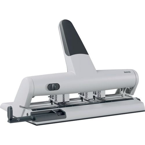 Leitz 4-gaats perforator akto 5114 zilver antraciet