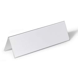 Abi tafelnaambord durable 8052 pvc 297x105mm dubbelzijdig beschrijfbaar