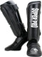 Super pro combat gear scheenbeschermer protector zwart wit small