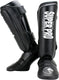 Super pro combat gear scheenbeschermer protector zwart wit extra large