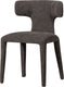 Woood permit eetkamerstoel - geweven stof - espresso bruin - 78x52x53 cm