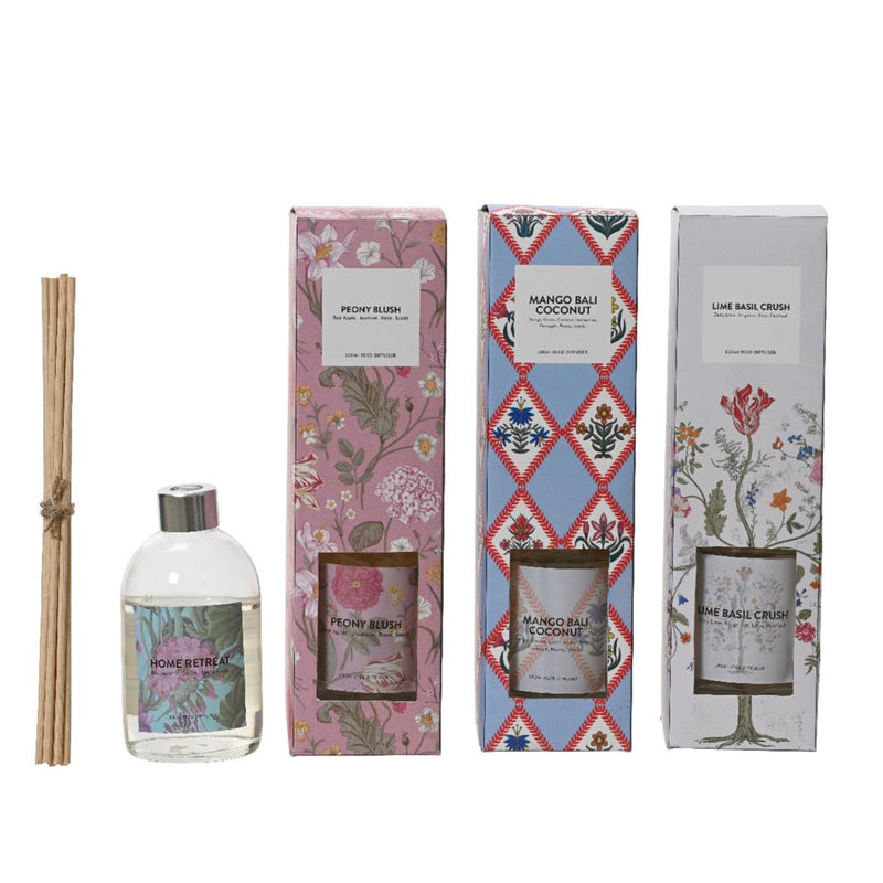 Laden Sie das Bild in Galerie -Viewer, Decoris diffuser glas 5.5cm5.5cmh20cm 100ml met 6 stokjes in cadeauverpakking
