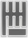 Wenko anti-slip bestekbak met 5 compartimenten in wit en grijs kunststof 26,5x36,5cm anti-slip - bestekcassette - bestekhouder - besteklade - bestekorganizer