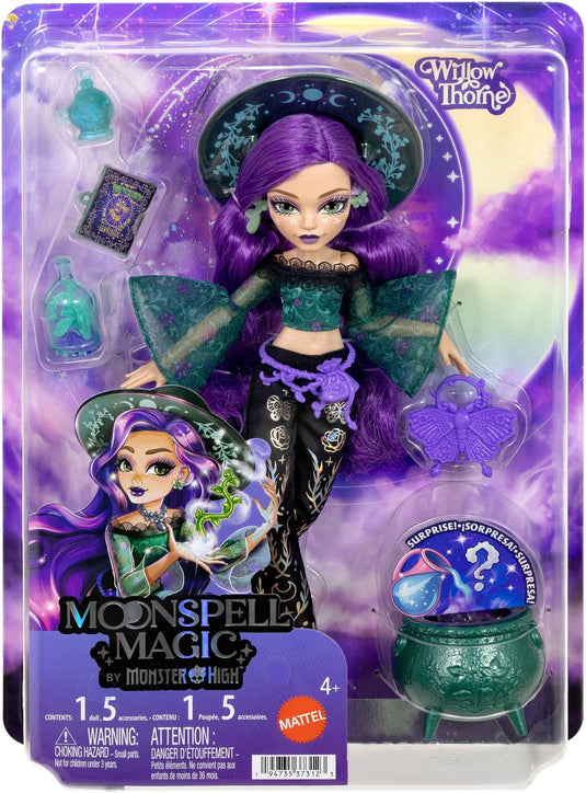 Monster high moonspell magic van - willow thorne modepop - nature witch met accessoires