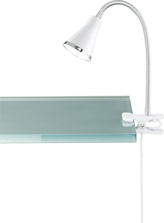 Rl live your light reality arras - klemlicht - wit - incl. 1x smd 4 w - snoerschakelaar - flexibel - klemlamp