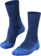Falke tk1 wool anti-blaar dik wol functioneel materiaal wandelsokken heren blauw - maat 44-45