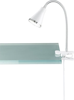 Rl live your light reality arras - klemlicht - wit - incl. 1x smd 4 w - snoerschakelaar - flexibel - klemlamp