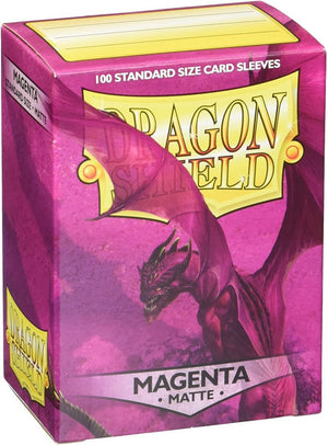 Arcane tinmen dragon shield - standard size card sleeves magenta matte 100x