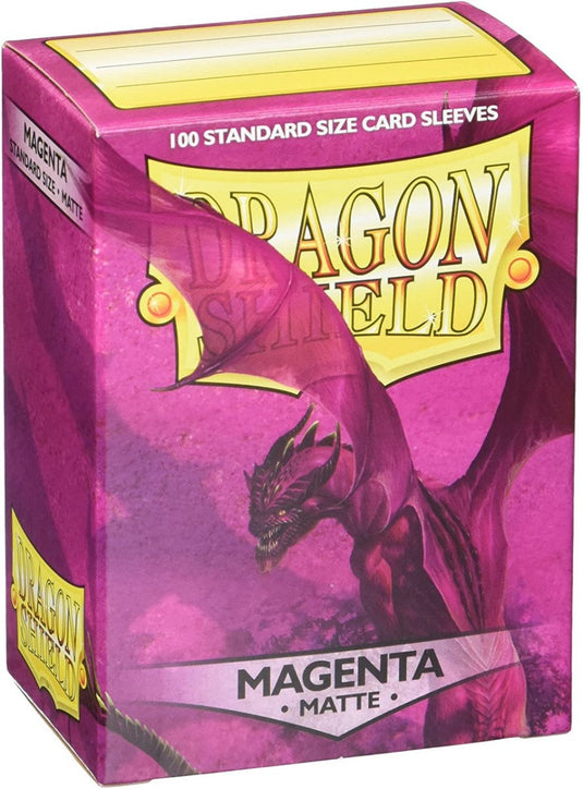 Arcane tinmen dragon shield - standard size card sleeves magenta matte 100x