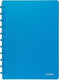 Atoma trendy schrift, ft a4, 144 bladzijden, commercieel geruit, transparant turkoois