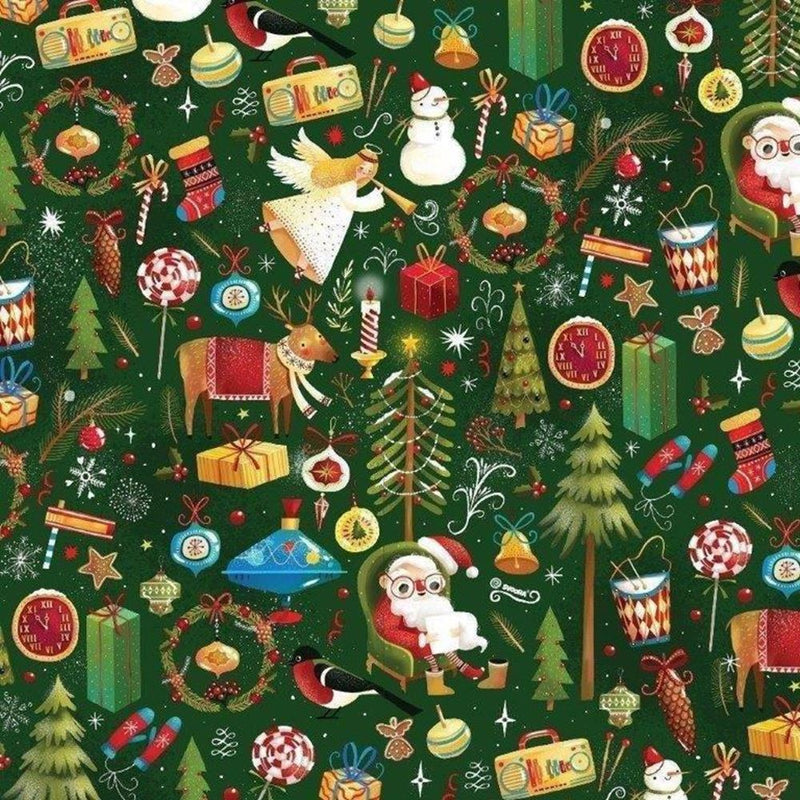 Chargez l'image dans la visionneuse de la galerie, Rol inpakpapier kerst. 0,70x200 met
