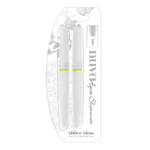 Nuvo by tonic studios nuvo • aqua shimmer glitter brush tip clear