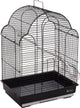 Flamingo vogelkooi – parkietenkooi bali zwart 42x30x57,5cm – stijlvolle metalen kooi met accessoires voor parkieten