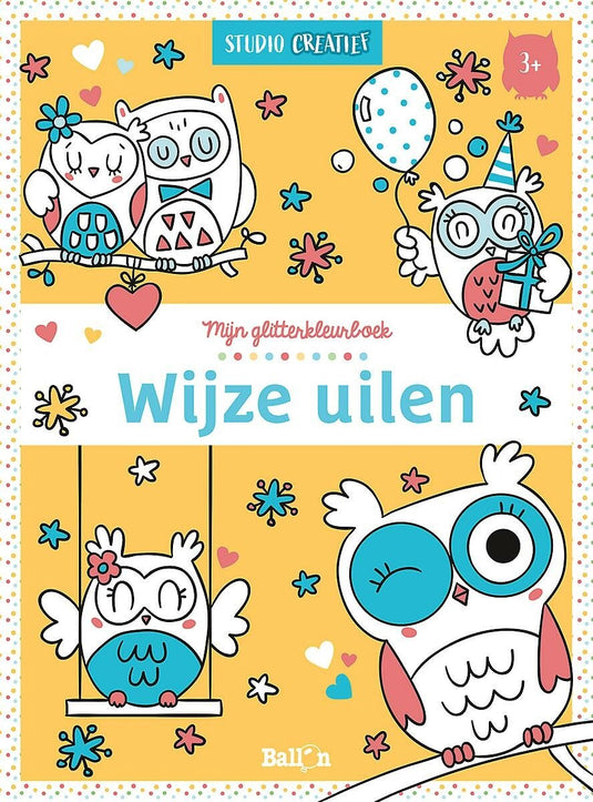 Wins holland mijn glitterkleurboek wijze uilen