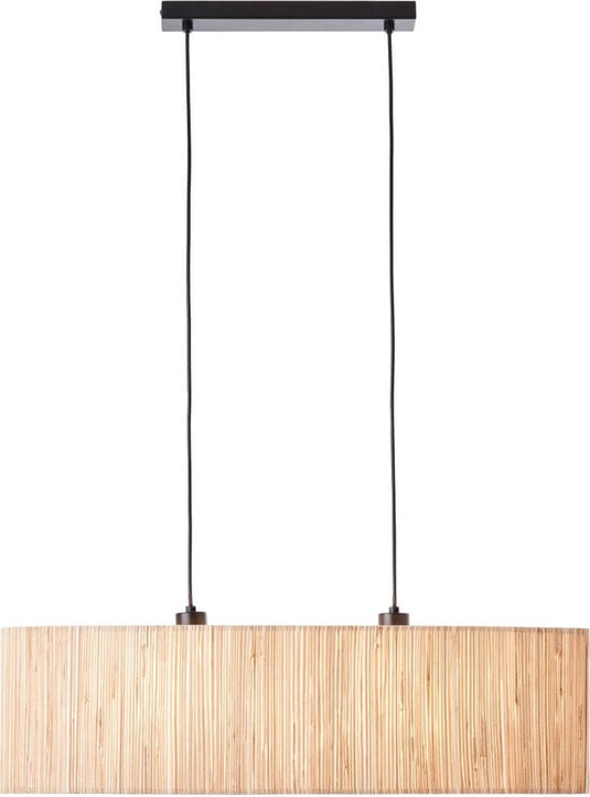Brilliant wimea - hanglamp - e27 max 2x40w - zwart nature