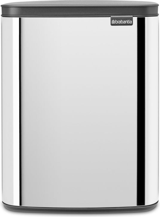 Brabantia bo prullenbak - 12 liter - brilliant steel