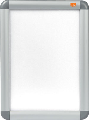 Nobo aluminium a4 kliklijst voor documenten en poster - inclusief muurbevestigingsmateriaal
