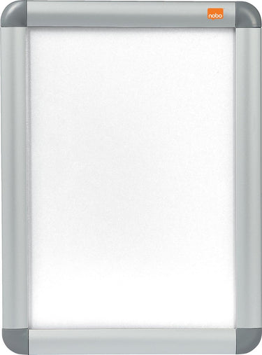 Nobo aluminium a4 kliklijst voor documenten en poster - inclusief muurbevestigingsmateriaal