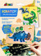 Avenir scratch art wenskaarten - dinos - met enveloppen - 3 stuks - 3 jaar
