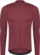 Bbb cycling essence ls - fietsshirt heren lange mouwen - 10-15 °c - ademend mtb en wielrenshirt met 3 achterzakken - donker rood
