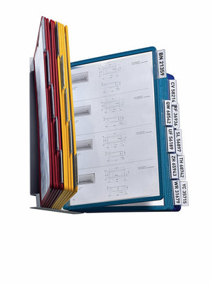 Durable vario® wandhouder - 32,7 x 25,1 x 11,6 cm - inclusief 20 display panelen