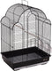 Flamingo vogelkooi – parkietenkooi bali zwart 42x30x57,5cm – stijlvolle metalen kooi met accessoires voor parkieten