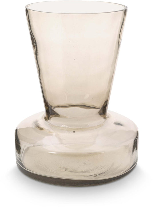 Pip studio vtwonen - basic - vaas - zand - glas - 16x16x19cm
