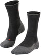 Falke tk2 explore wool silk medium padding wol functioneel materiaal wandelsokken heren grijs - maat 44-45
