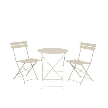 Decoris bistroset helsingborg staal outdoor off-white ã˜60xh71cm