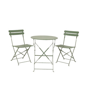 Decoris bistroset helsingborg staal outdoor groen ø60xh71cm