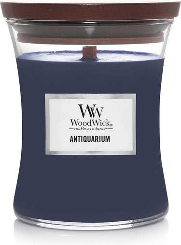 Woodwick hourglass medium geurkaars - antiquarium - 60 branduren