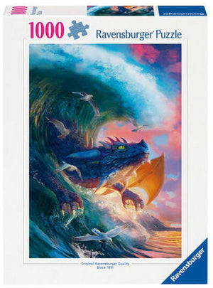 Ravensburger puzzel drakenrace - legpuzzel 1000 stukjes fantasie.