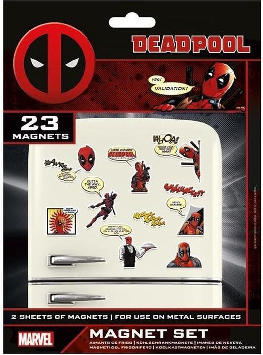 Marvel deadpool (comic) magnet set